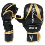 MMA Hybrid sparring grappling gloves Galvarino series - Gold colour